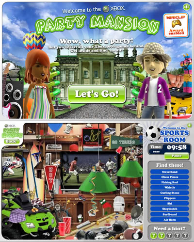 Xbox Party Mansion gameplay